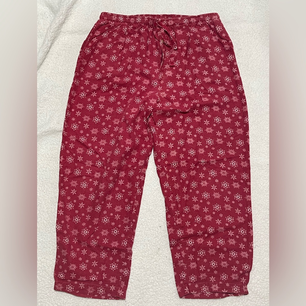 Joe Boxer Red Snowflake Lounge Pants